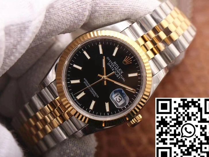 Rolex Datejust Factory Dial 126233 EW Black 0731
